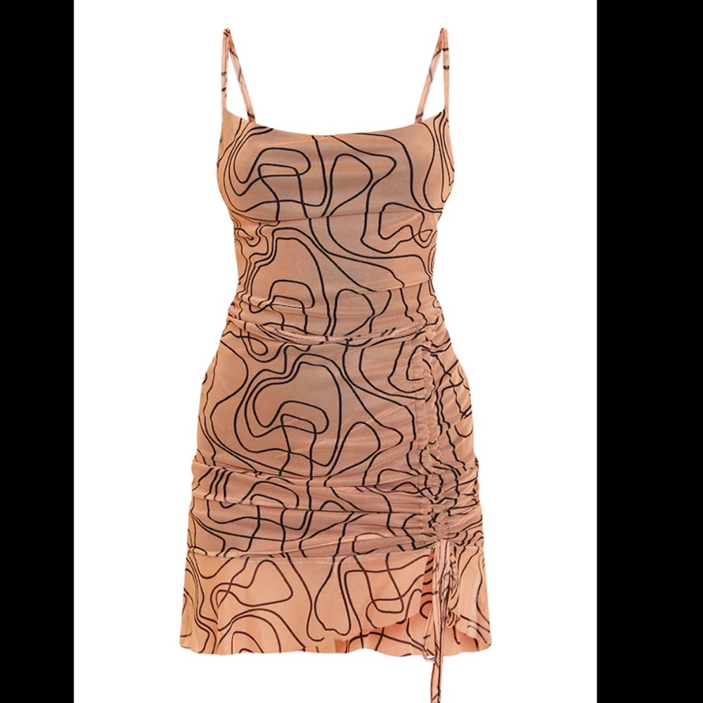 Abstract printed dress